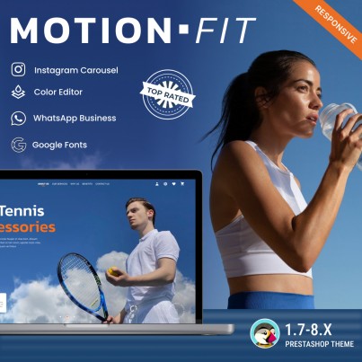 Motion Fit - Sports, Activities, Tourism, Fitness, Yoga Prestashop Theme