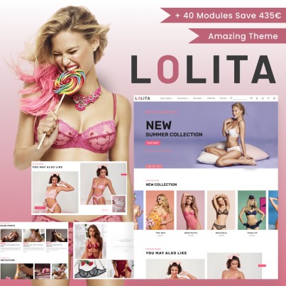 Lolita - Lingerie, Underwear, SexShop, Adult Toys Prestashop Theme