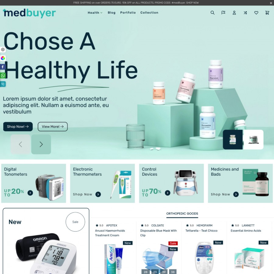 MedBuyer - Medical, Hospital, Drugs, SPA & Cosmetics Prestashop Theme