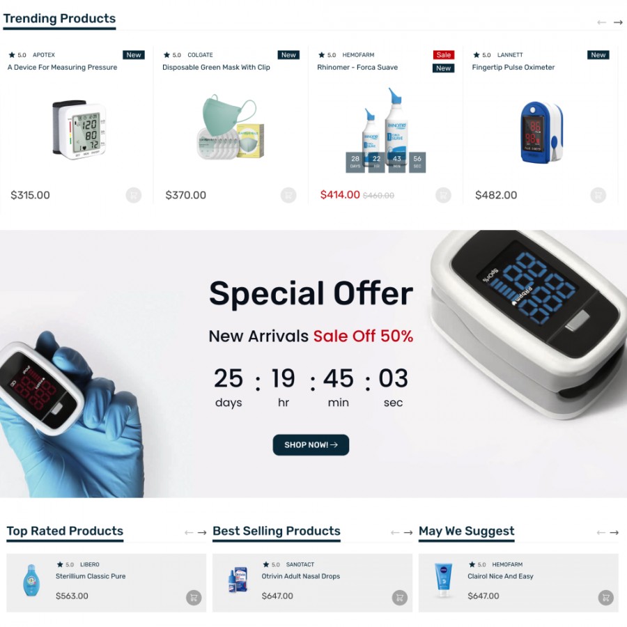 MedBuyer - Medical, Hospital, Drugs, SPA & Cosmetics Prestashop Theme