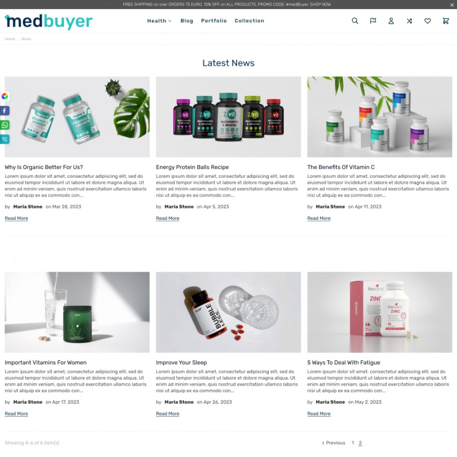 MedBuyer - Medical, Hospital, Drugs, SPA & Cosmetics Prestashop Theme