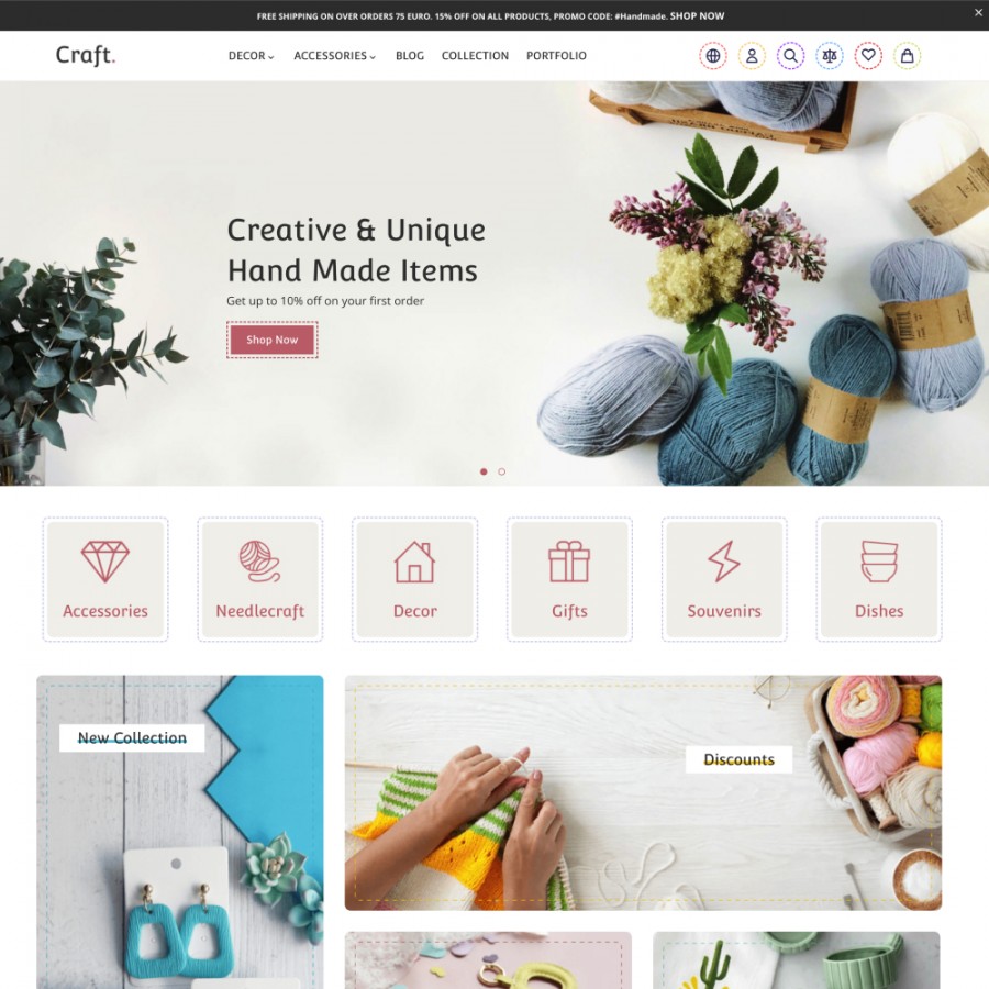 Craft Hub - Handicrafts, Paintings, Ethnic Goods, Gifts Prestashop Theme