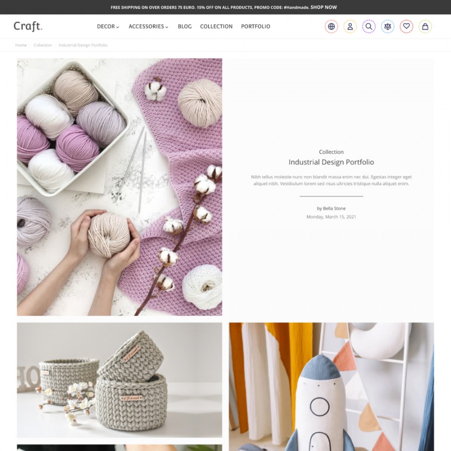 Craft Hub - Handicrafts, Paintings, Ethnic Goods, Gifts Prestashop Theme