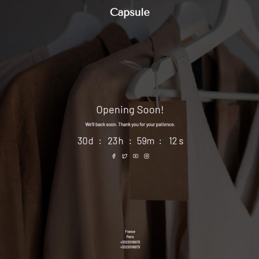 Capsule - Fashion Clothes, Shoes and Jewelry Boutique Prestashop Theme