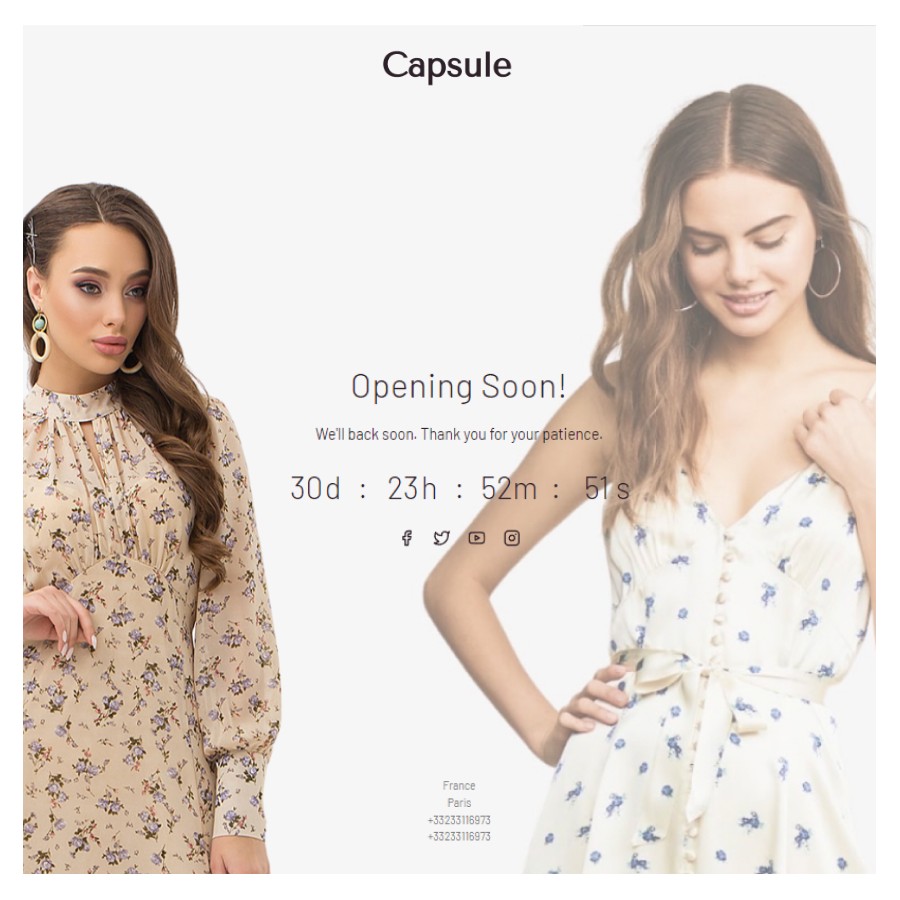 Capsule - Fashion Clothes, Shoes and Jewelry Boutique Prestashop Theme