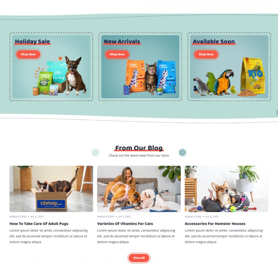 Pets Things - Animals Accessories, Pet Care, Food Prestashop Theme