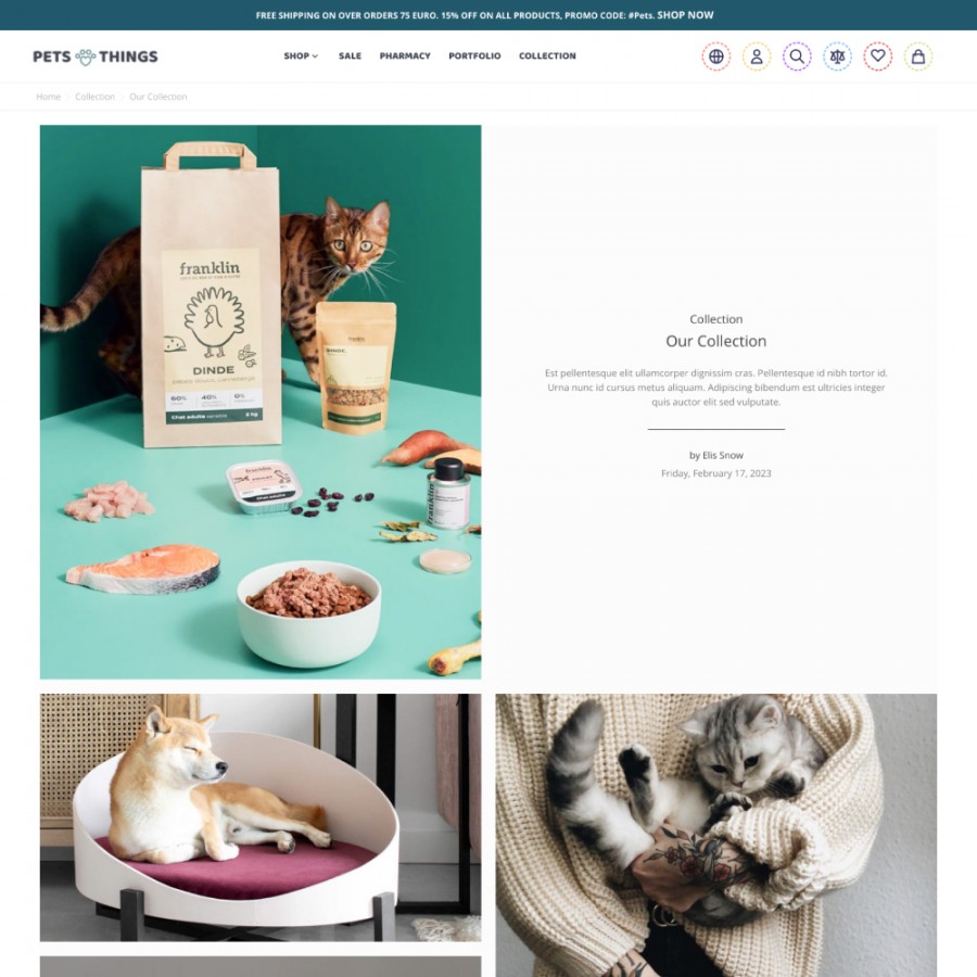 Pets Things - Animals Accessories, Pet Care, Food Prestashop Theme