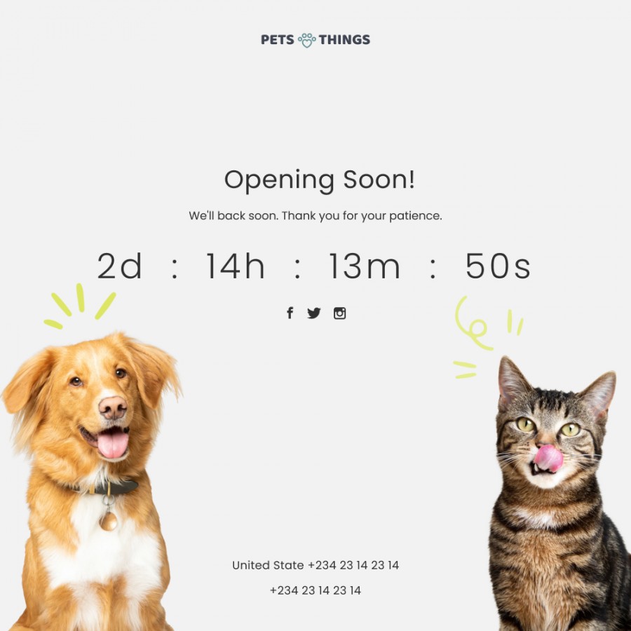 Pets Things - Animals Accessories, Pet Care, Food Prestashop Theme