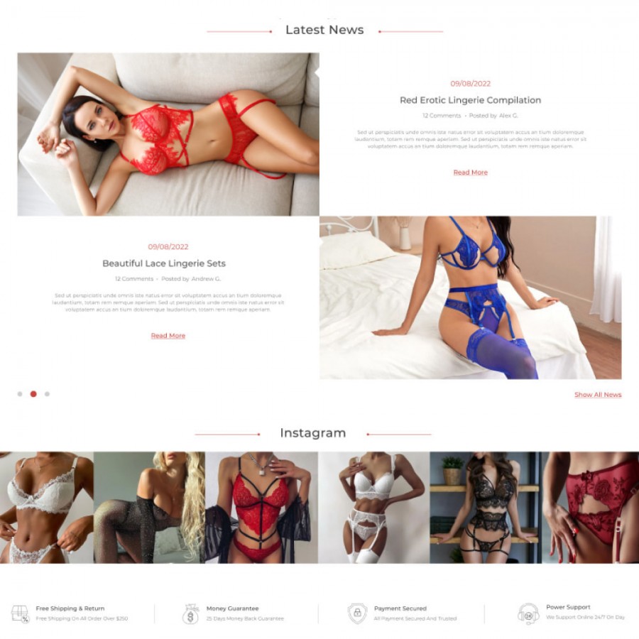 Eloise - Lingerie & Adults, Swimwear and Fashion Prestashop Theme