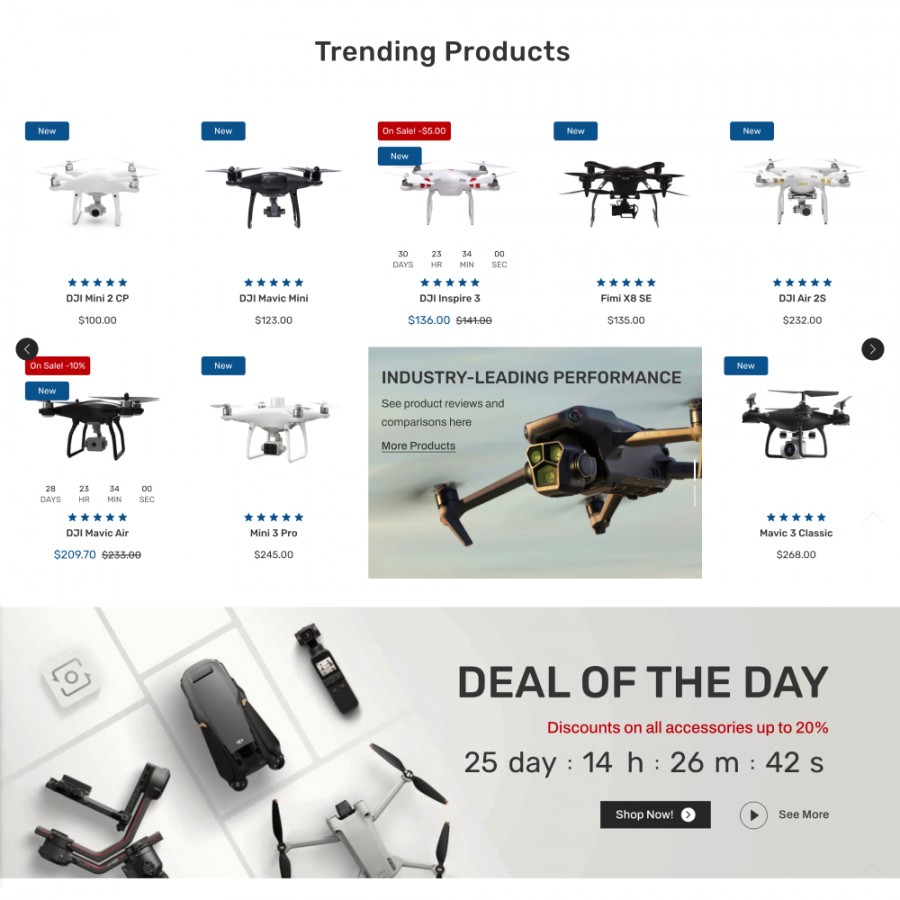 AERO - Drones, Electronics, Smart Technology, Games Prestashop Theme