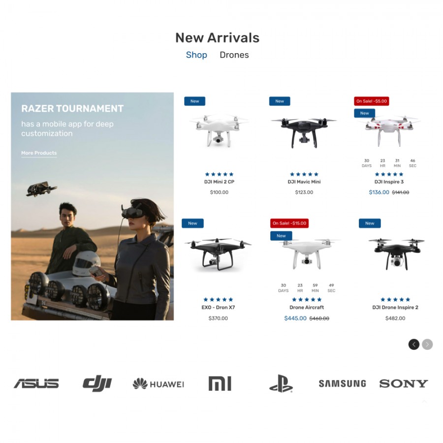 AERO - Drones, Electronics, Smart Technology, Games Prestashop Theme