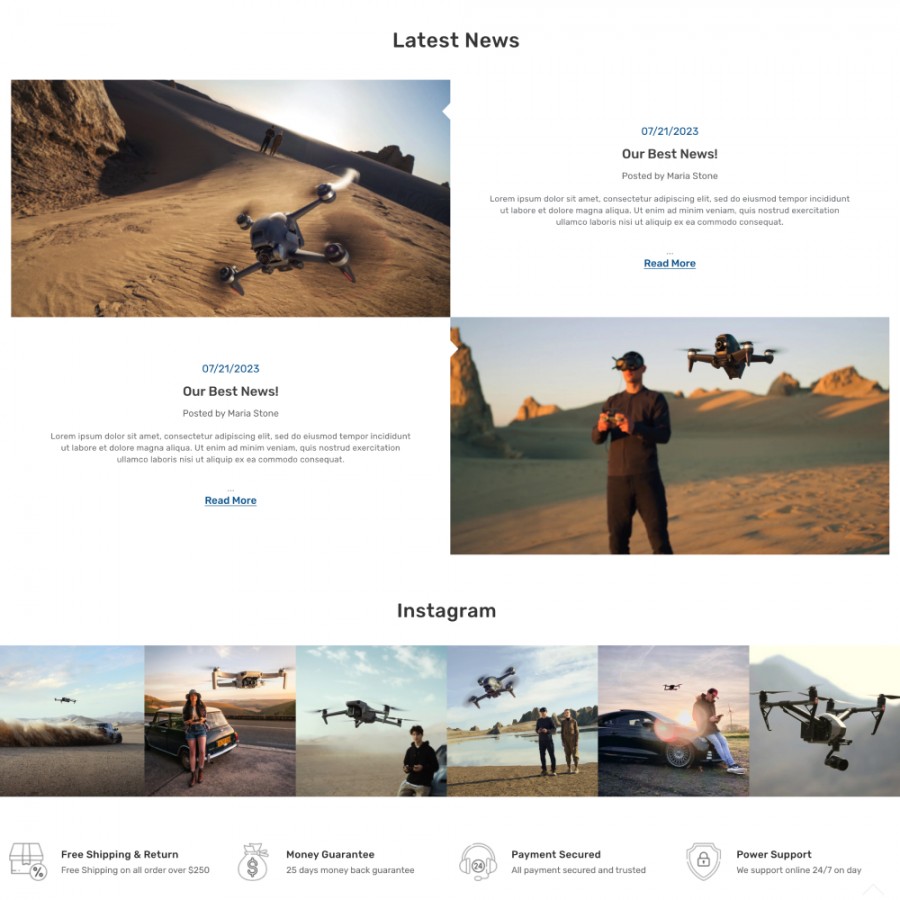 AERO - Drones, Electronics, Smart Technology, Games Prestashop Theme