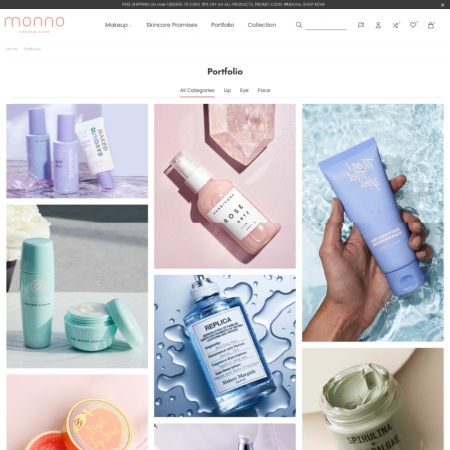 Monno - SPA, Health, Perfume, Beauty and Cosmetics Prestashop Theme