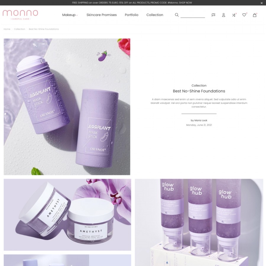 Monno - SPA, Health, Perfume, Beauty and Cosmetics Prestashop Theme