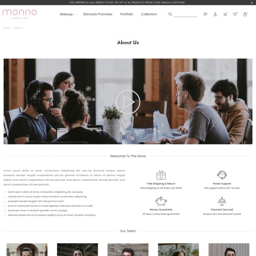 Monno - SPA, Health, Perfume, Beauty and Cosmetics Prestashop Theme