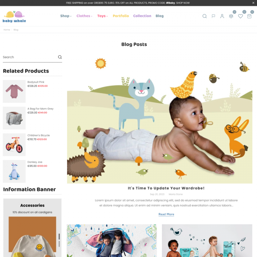 Baby Place - Toys, Games, Kids Clothes, Books Prestashop Theme