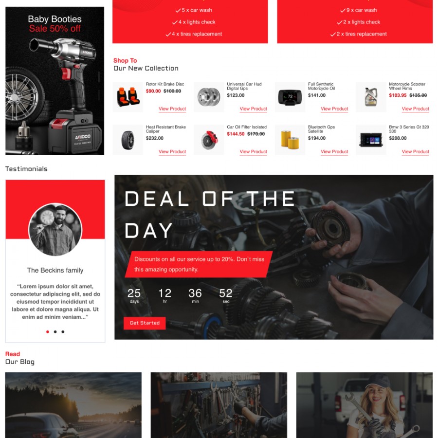 FAUGET - Car Services & Auto Rental, Tools, DIY Prestashop Theme