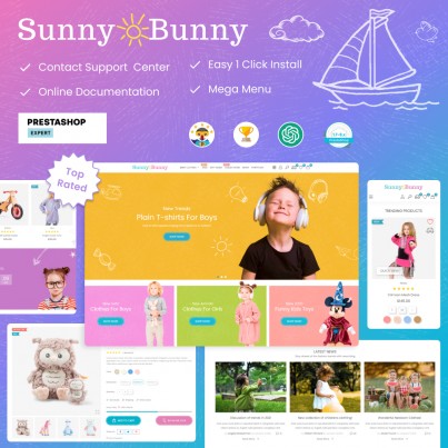 Sunny Bunny - Baby Clothes & Toys Prestashop Theme