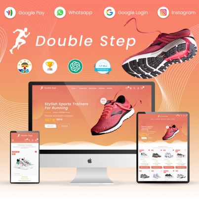 Double Step - Fashion & Shoes, Sport Clothes Prestashop Theme