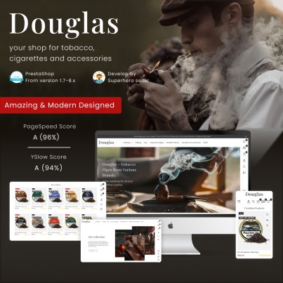 Douglas - Tobacco, Cigarette, and Vape Shop Template