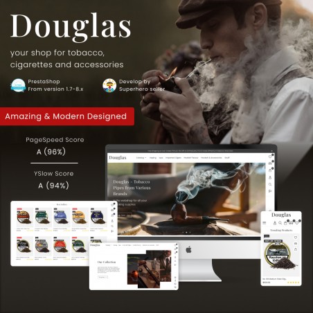 Douglas - Tobacco, Cigarette, and Vape Shop Template