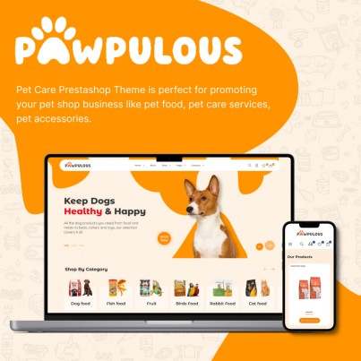 Pawpulous - Pets, Fish & Animals Food, Clothes,Toys Template