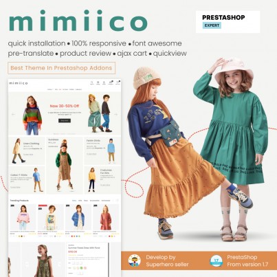 Mimiico - Fashion for Kids, Toys and Accessories Template