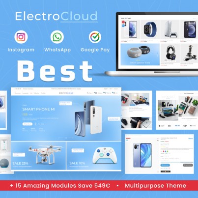 ElectroCloud - Electronic, Gadgets & Phones, Bikes Template