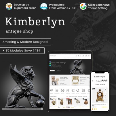 Kimberlyn - Art, Collectibles, Antiques & Gift Store Template