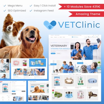 VetClinic - Animals & Pets Goods Store Template
