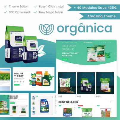 Organica - Farm & Agriculture, Fertilizer, Gardening Template