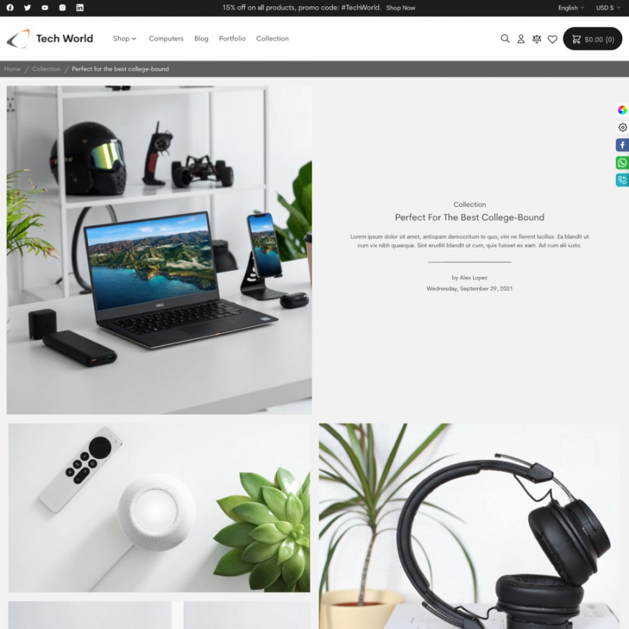 Techworld - Digital Electronic & Gadgets, Smart Home Prestashop Theme