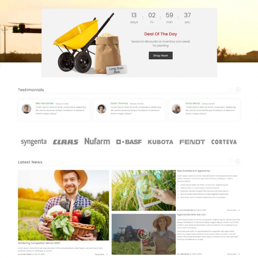 Unic Agro - Fertilizer & Agriculture, Garden Store Prestashop Theme