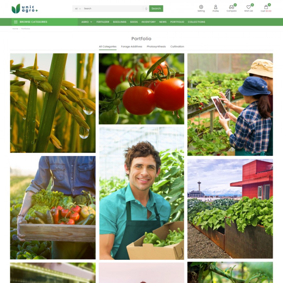 Unic Agro - Fertilizer & Agriculture, Garden Store Prestashop Theme