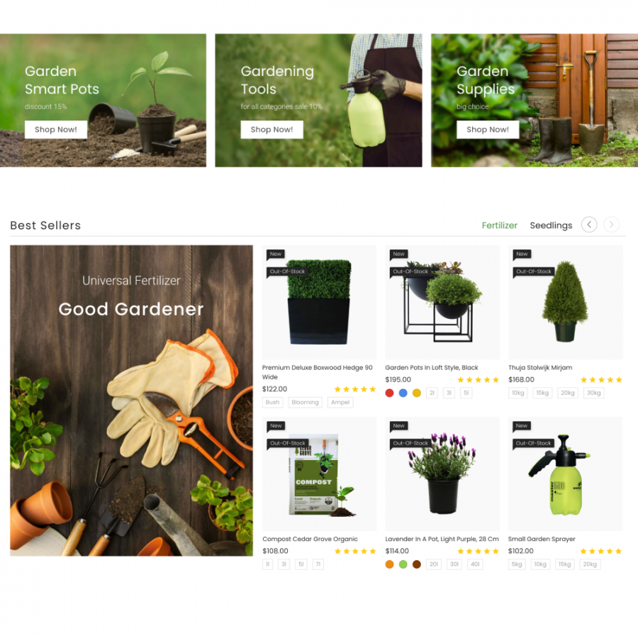 Home and Garden - Agriculture, Farm and Flowers Store Prestashop Theme