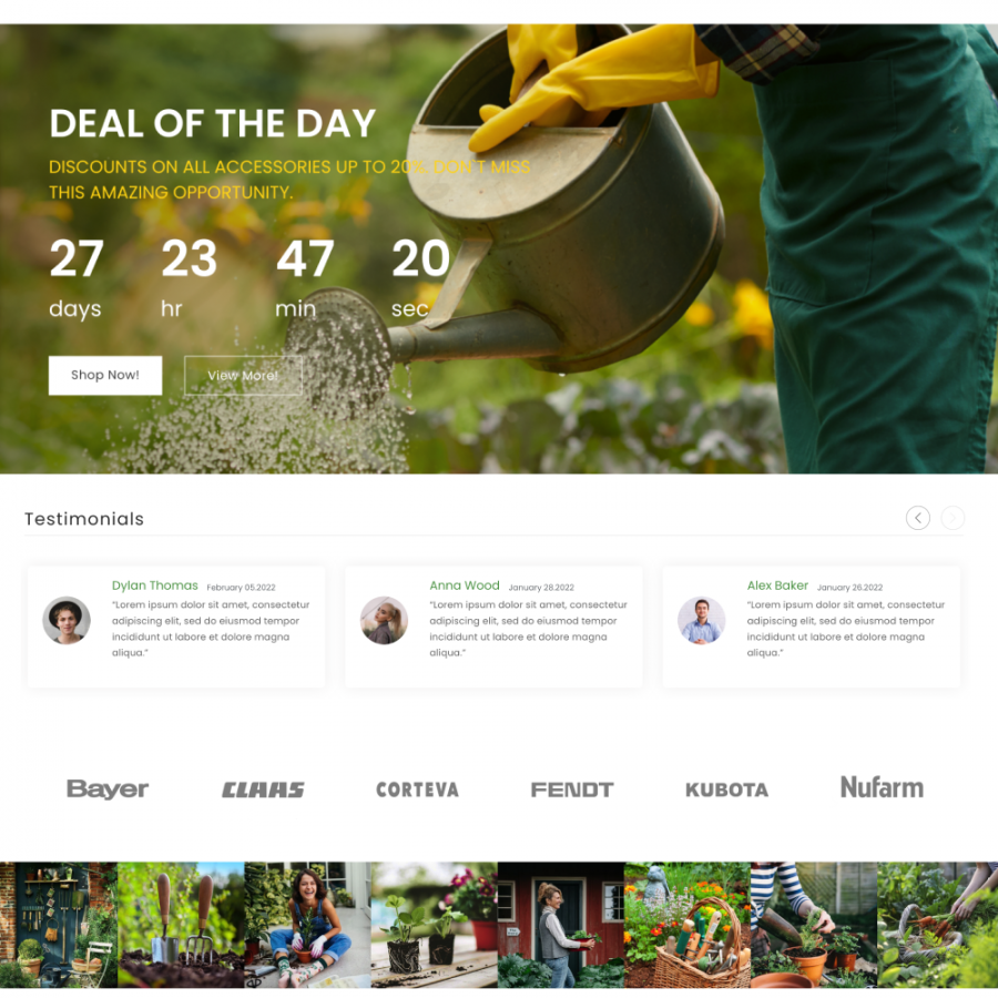 Home and Garden - Agriculture, Farm and Flowers Store Prestashop Theme