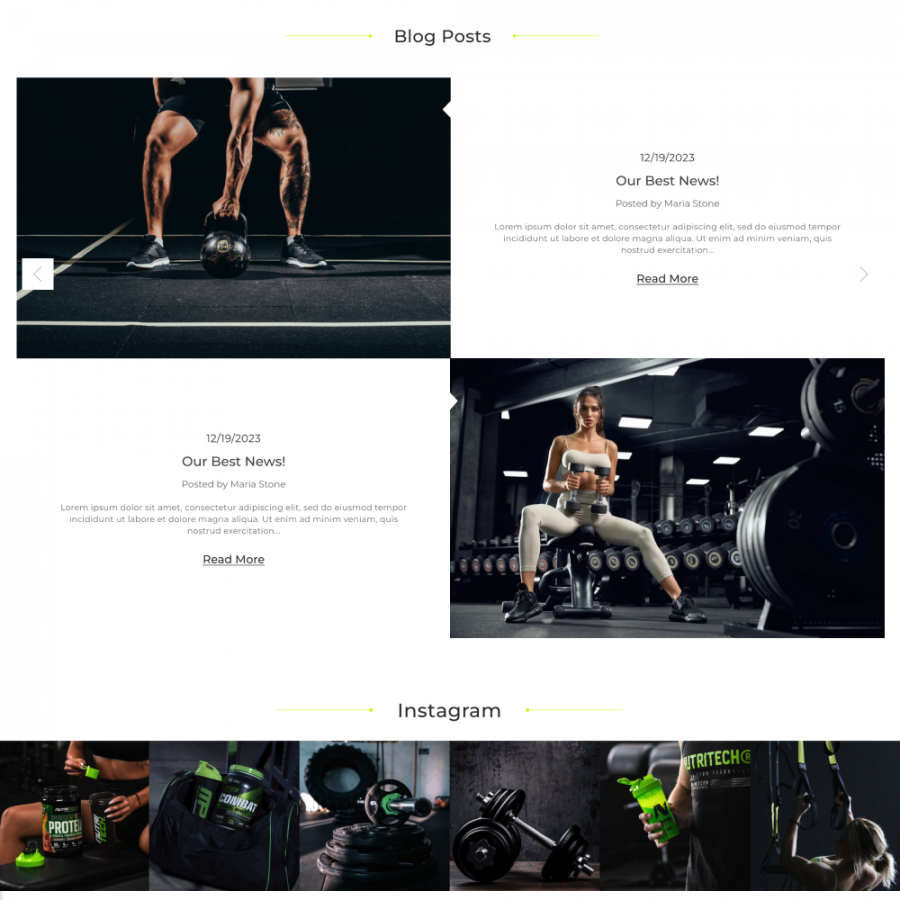 FitBody - Sports equipment, Yoga, Nutrition, Travel Prestashop Theme