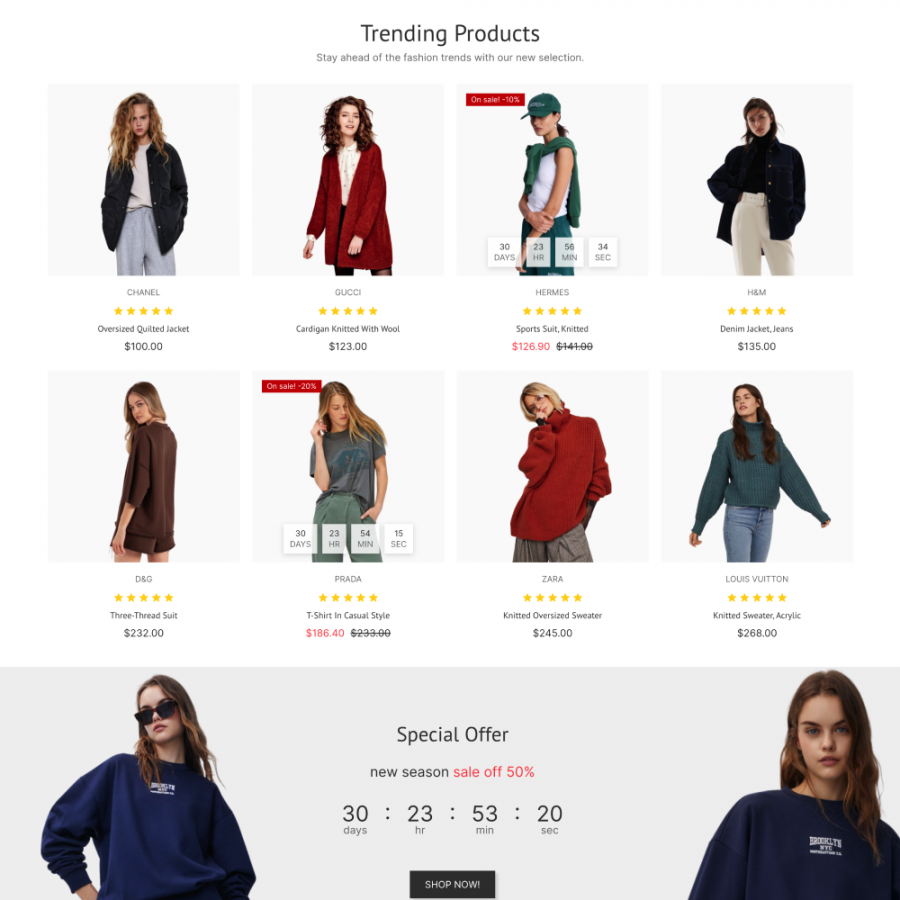 Lisa - Fashion Store, Clothes, Underwear & Jewelry Prestashop Theme