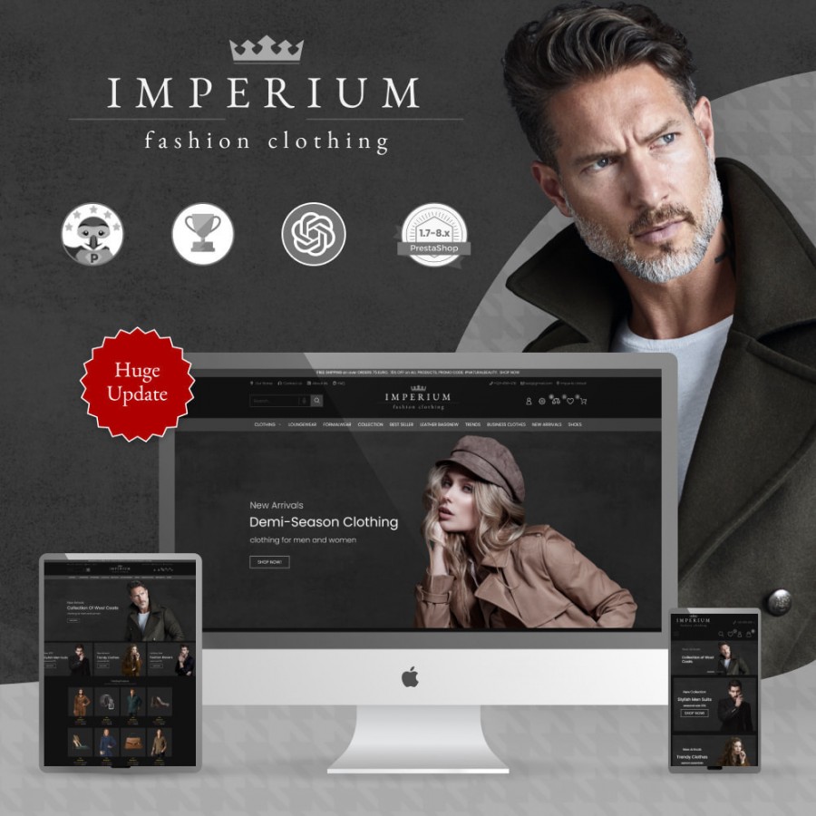 Imperium Fashion - Clothes & Shoes  Prestashop Theme