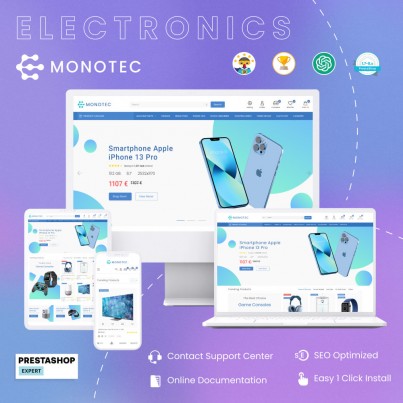 Monotec - Smart Home, Electronics, Technology Prestashop Theme