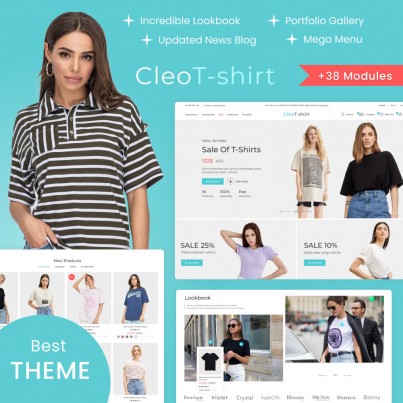Cleo - Fashion Store, T-Shirts, Jewelry & Accessories Template