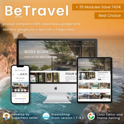 BeTravel - Tourism, Sports & Extreme, Tours & Hotels Template