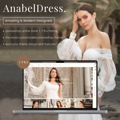 Anabel - Wedding and Evening Dresses, Clothes Store Template
