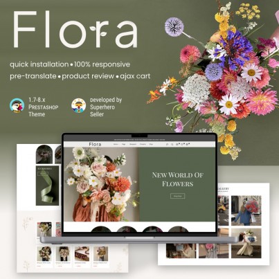 Flora - Florist, Decor, Flowers, Chocolate, Gifts