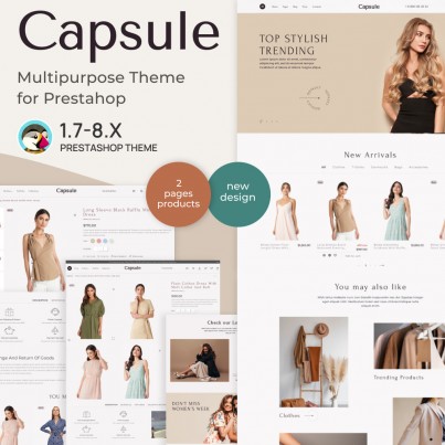 Capsule - Fashion Clothes, Shoes and Jewelry Boutique Prestashop Theme