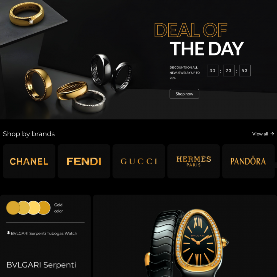 Juliana - Gold & Silver, Jewelry & Gems, Accessories Prestashop Theme