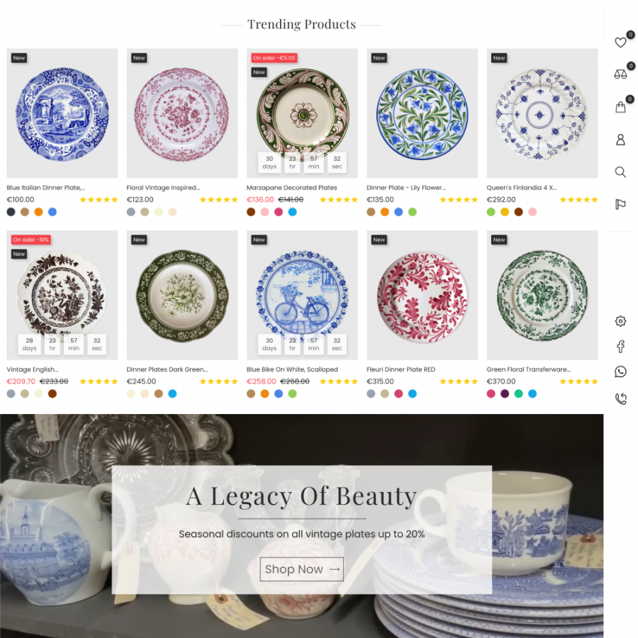 La Flor - Plates, Decor, Kitchen, Home, Furniture Store Prestashop Theme