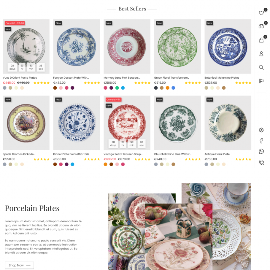 La Flor - Plates, Decor, Kitchen, Home, Furniture Store Prestashop Theme