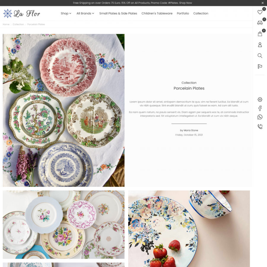 La Flor - Plates, Decor, Kitchen, Home, Furniture Store Prestashop Theme