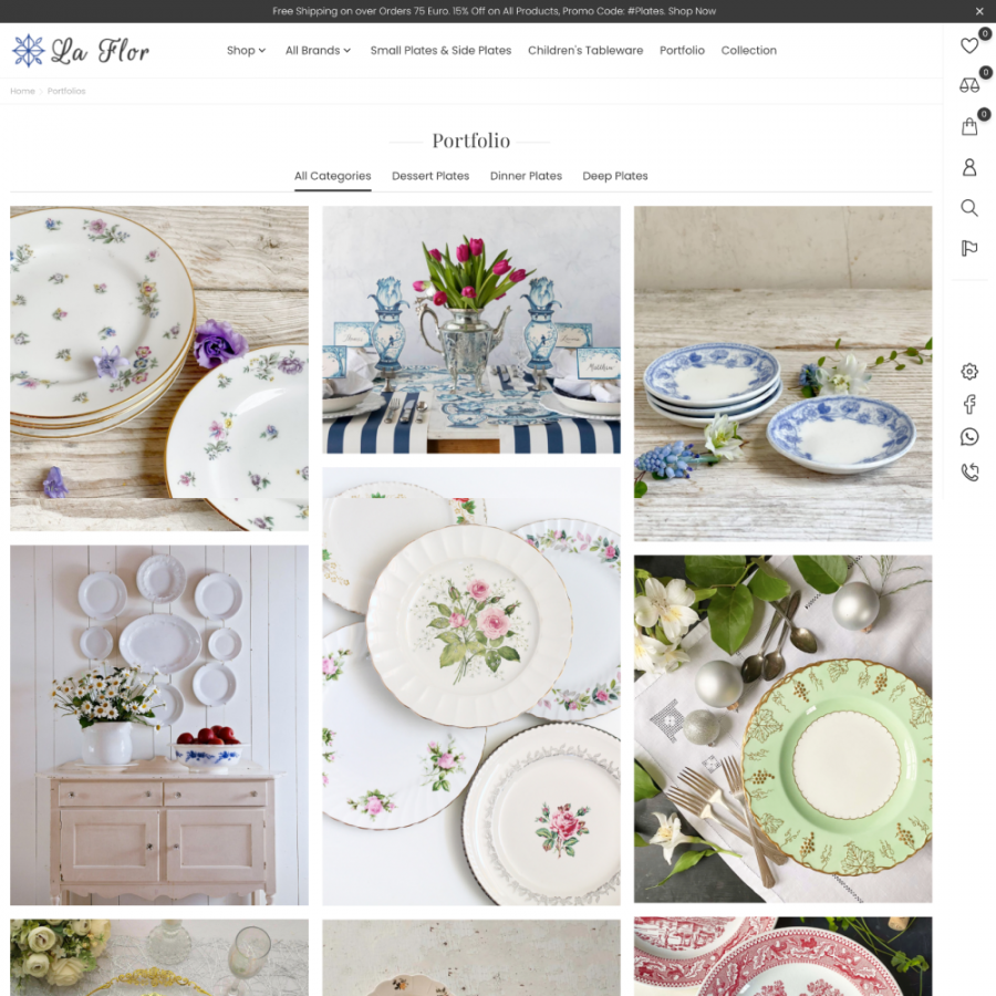 La Flor - Plates, Decor, Kitchen, Home, Furniture Store Prestashop Theme